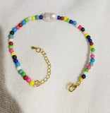 Colorful Stone Beads Baroque Pearl Bracelet Freshwater Pearl Woman Jewelry