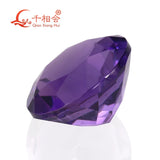 Natural Amethyst Round Cut Gemstone 4-10mm