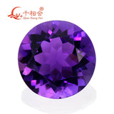 Natural Amethyst Round Cut Gemstone 4-10mm