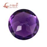 Natural Amethyst Round Cut Gemstone 4-10mm