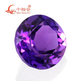 Natural Amethyst Round Cut Gemstone 4-10mm