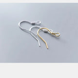 4pairs 925 Sterling Silver Earring Hook for DIY Drop Earring Making
