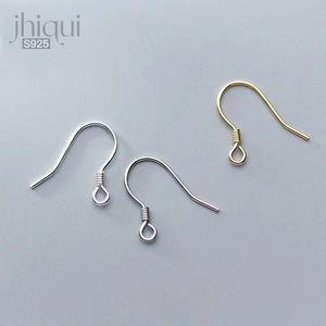 4pairs 925 Sterling Silver Earring Hook for DIY Drop Earring Making