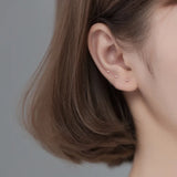 Minimalist Geometric Double Head Cartilage Earrings Set