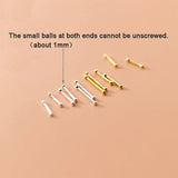 Minimalist Geometric Double Head Cartilage Earrings Set