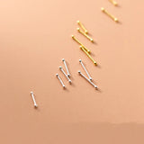 Minimalist Geometric Double Head Cartilage Earrings Set