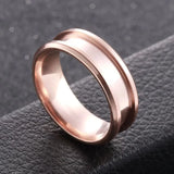 Stainless Steel Zircon Spinner Rings - Punk Spikes - Mens Womens Gift