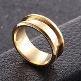 Stainless Steel Zircon Spinner Rings - Punk Spikes - Mens Womens Gift