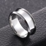 Stainless Steel Zircon Spinner Rings - Punk Spikes - Mens Womens Gift