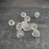 Handcarved Quartz Tulip Crystal Lily of the valley Loose Bead Components