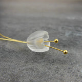 Handcarved Quartz Tulip Crystal Lily of the valley Loose Bead Components