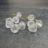Handcarved Quartz Tulip Crystal Lily of the valley Loose Bead Components