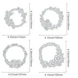 Metal Spring Flower Wreath Cutting Dies for DIY Scrapbooking