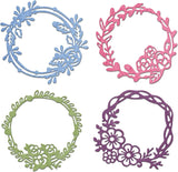 Metal Spring Flower Wreath Cutting Dies for DIY Scrapbooking