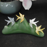 4pc Pigeon Shell Beads Jewelry Making Bird Charm Natural Stone Bead