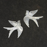 4pc Pigeon Shell Beads Jewelry Making Bird Charm Natural Stone Bead