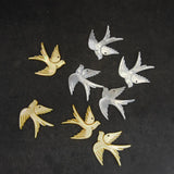 4pc Pigeon Shell Beads Jewelry Making Bird Charm Natural Stone Bead