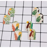 4pcs Monstera Leaves Acrylic Charms Earring Accessories DIY