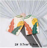 4pcs Monstera Leaves Acrylic Charms Earring Accessories DIY