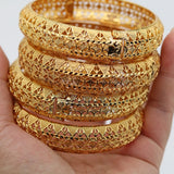 24k Saudi Arabic Africa Bangles For Women Bridal Bracelet