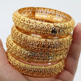 24k Saudi Arabic Africa Bangles For Women Bridal Bracelet