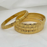 4pcs 24k Bangles Ethiopian Dubai Bangles Women Girls Party Gift Bracelet