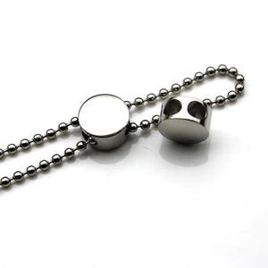 4pcs 316L Stainless Steel Double Hole Charms Bead Stopper Spacer for Jewelry