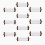 4pcs Hollow Glass Globe Tube With Setting Base Glass Vials Bottle Pendant