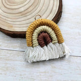 4pcs 40mm Rainbow Tassel Pendant for Earring Jewelry Making