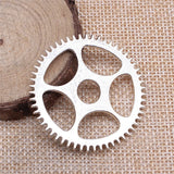 4pcs Gear Steampunk Pendant Charms for Jewelry Making DIY Craft