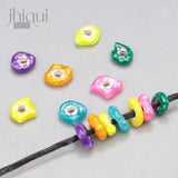 4pcs 925 Sterling Silver Irregular Spacer Beads for DIY Bracelet Making