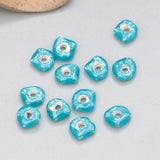 4pcs 925 Sterling Silver Irregular Spacer Beads for DIY Bracelet Making