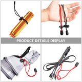 4pcs Adjustable Elastic Fixing Rope for Outdoor Travel Camping