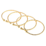 4pcs African Cuff Bangle For Boys Girls Ethiopian Charm Bracelet