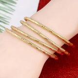 4pcs African Cuff Bangle For Boys Girls Ethiopian Charm Bracelet