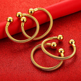 4pcs African Ethiopian Bangle Dubai Charm Bangles for Women Jewelry