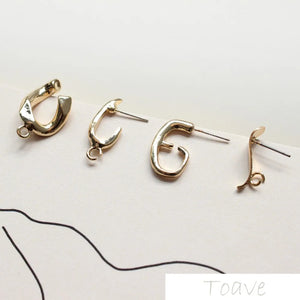 4pcs Alloy Stud Earrings DIY Accessories