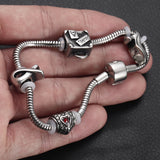 4pcs Animal Stainless Steel Beads for Bracelet Making