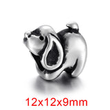 4pcs Animal Stainless Steel Beads for Bracelet Making