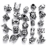 4pcs Animal Stainless Steel Beads for Bracelet Making