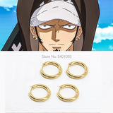Anime Trafalgar Law Earrings Cosplay Jewelry Halloween Gift Drop