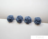 4pcs Furry Flower Earrings DIY Hair Accessories Kit