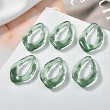 4pcs Resin Pendant Earring Accessories for DIY, Autumn & Winter Special Shape