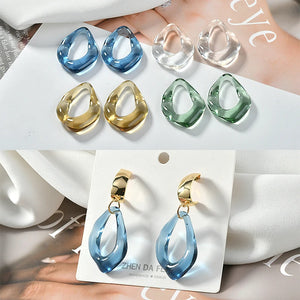 4pcs Resin Pendant Earring Accessories for DIY, Autumn & Winter Special Shape