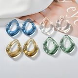 4pcs Resin Pendant Earring Accessories for DIY, Autumn & Winter Special Shape