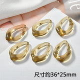 4pcs Resin Pendant Earring Accessories for DIY, Autumn & Winter Special Shape