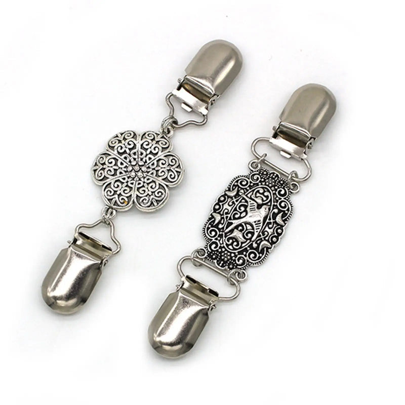 4pcs Retro Crystal Cardigan Clip for Women Sweater Dress