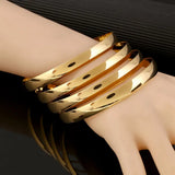 Copper Plane Round Bangle Women Charm Jewelry