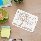 4pcs Birds Tree Branches Stencils Flying Bird Branches Stencil