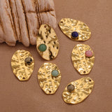 Bohemian Tropical Foliage Stone Charms Pendants DIY Jewelry